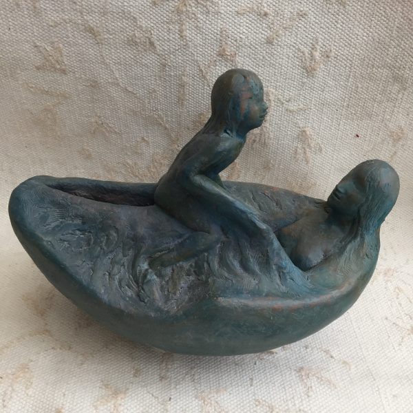 blue terracotta "In the bath"