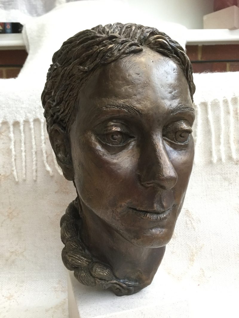 Sudhira, portrait in bronze